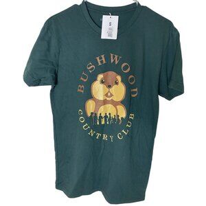 U Suck at Golf Bushwood Country Club Tee Size S Green Gopher Caddyshack NWT